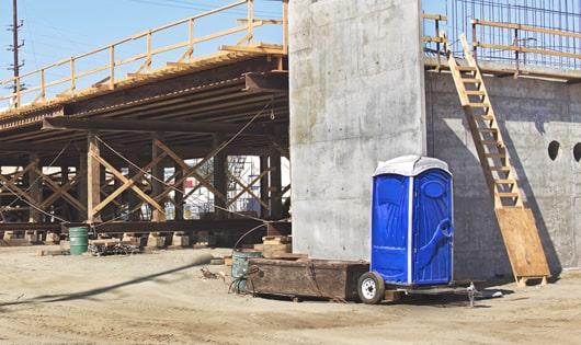 better sanitation, more efficient work - thanks to these porta potties at the work site