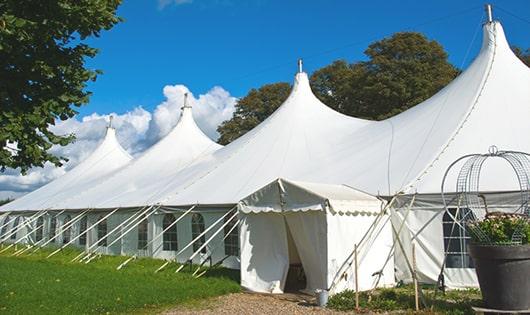 portable restrooms arranged for a event, providing quick and easy access for attendees in Moonachie NJ